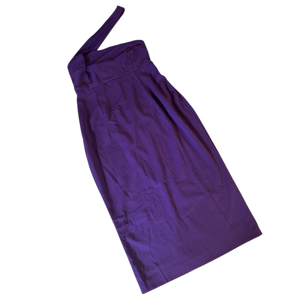 Lulus Hold Your Attention One Shoulder Midi Dress Women's Med Purple NWT Formal - Picture 7 of 10